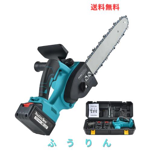 チェーンソー 充電式 ブラシレス 12インチ 切断径350mm 18V互換 4Ah