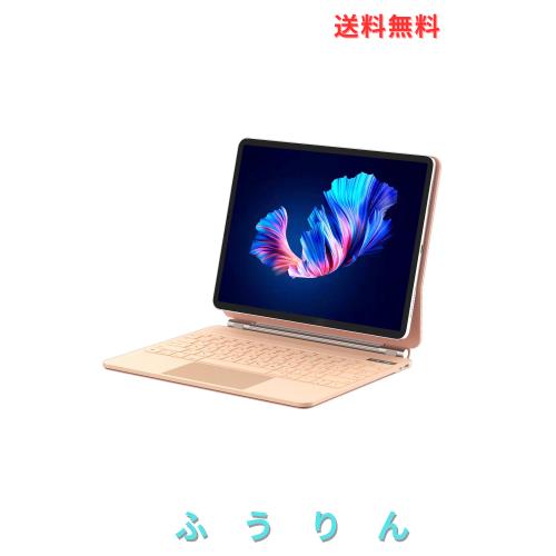 マジックキーボード SUKEBON 2025 iPad Air 13インチ（M3）に対応 2024 iPadAir6（M2）13インチ iPadPro 12.9インチに適用 iPad用キーボ
