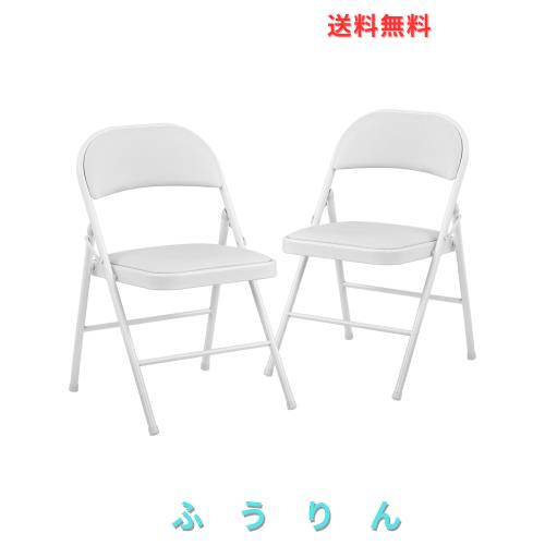 BOOSDEN パイプ椅子 折りたたみ 2点セット ミーティングチェア 会議椅子 折り畳み イス ダイニングチェア いす 折りたたみチェア 背もた