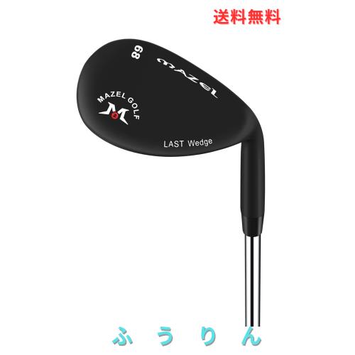 MAZEL (マゼル) ゴルフサンドウェッジ メンズ 右利き ロフト角:68度、70度、72度 フレックス : S ワイドソールウェッジ (LAST Wedge-ブラ