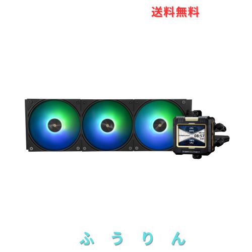 Thermalright FW 360黒いことARGB 中央処理装置お水空調設備、2000RPMの3つのPWM愛好者、320 * 240解像力のIPS LCD映写幕、流動性中央処理装置クー