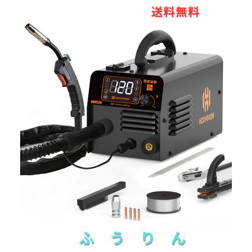 H HZXVOGEN 半自動溶接機 100V 120A 1台3役 ノンガスMIG？被覆アーク？LIFT TIGに対応 液晶表示 インバーター搭載 小型 軽量 家庭用 初心
