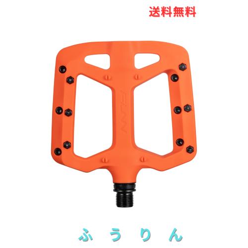 Funn Taipan ガラス繊維強化熱可塑性自転車ペダル 9/16インチのCrMo車軸と脛に優しいピン付き MTB/BMX/アーバン/グラベルライディング用
