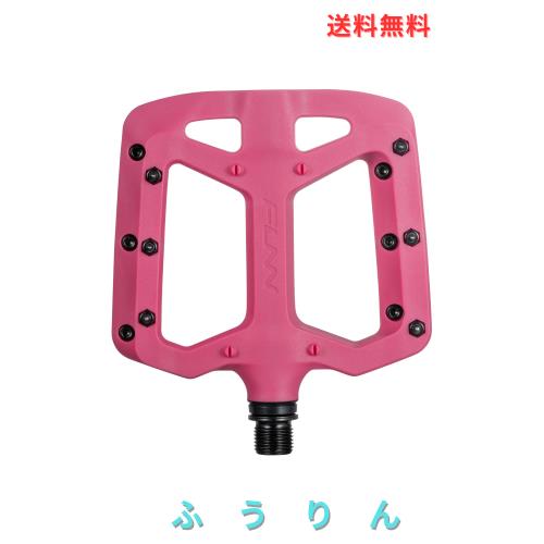 Funn Taipan ガラス繊維強化熱可塑性自転車ペダル 9/16インチのCrMo車軸と脛に優しいピン付き MTB/BMX/アーバン/グラベルライディング用