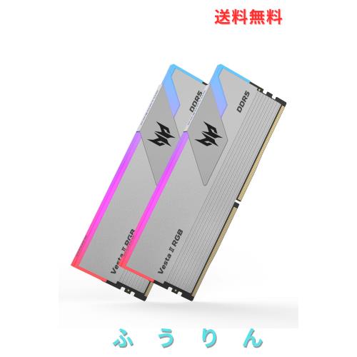 Acer Predator Vesta ？ DDR5 6000MHz デスクトップPC用メモリ 32GB（16GB×2枚） CL32 RGB(発光型) シリーズ (PC5-48000) Intel XPM 3.0
