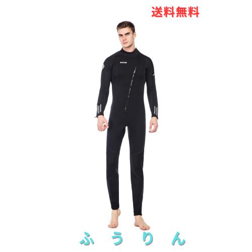 ウェットスーツ メンズ 3mm ネオプレン フルスーツ フロントジップ 手首・足首 ファスナー付ける ダイビング サフィン ダイビングスーツ 7,477円