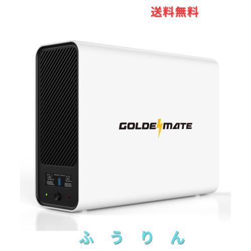 GOLDENMATE 無停電電源装置 UPS 1000VA Pro/600W リン酸鉄リチウムイオン電池採用 153Wh 常時商用給電 正弦波 サーバー ネットワーク機器