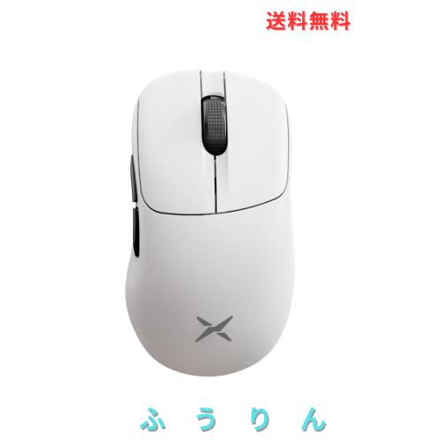 DELUX M500PRO ゲーミングマウス 無線、60.5g軽量、8000Hzポーリングレート、小手用、3モード接続、PAW3395センサー26000DPI、クリック寿