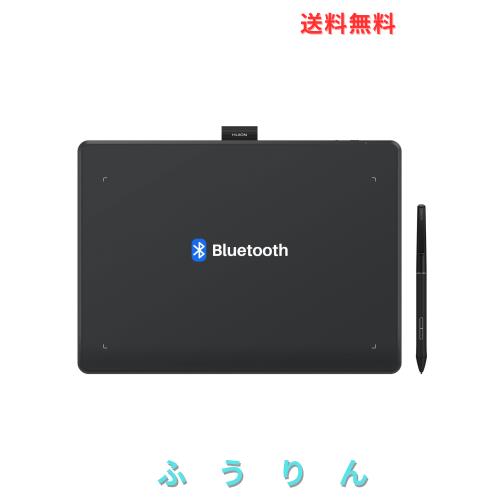 HUION Inspiroy Frego M 無線ペンタブ 板タブ ワイヤレス Bluetooth5.0ブルートゥースペンタブレット 充電不要ペン 8192レベル筆圧感度