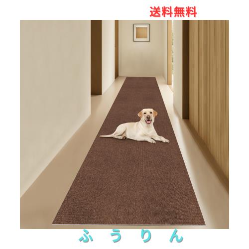 【Amazon 限定ブランド】YIDIHO 廊下敷き TPR ラグ 約80×600cm 厚さ4 mm ロングマット 階段マット 廊下マット 防音 ロールマット 無地