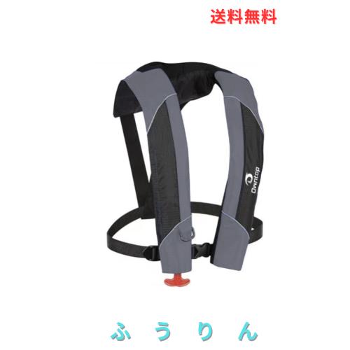 Owntop ライフジャケット手動膨張 D型救命胴衣 サイズ調節可能 救命胴衣 大人用 子供用 コンパクト 軽量 耐久性 防水 セーリング カヤッ