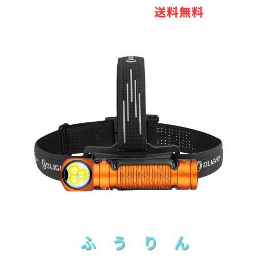 OLIGHT(オーライト) Perun 3 LED ヘッドライト 充電式 懐中電灯 ヘルメットライト フラッシュライト head lamp ledライト 白＆赤 3000ル