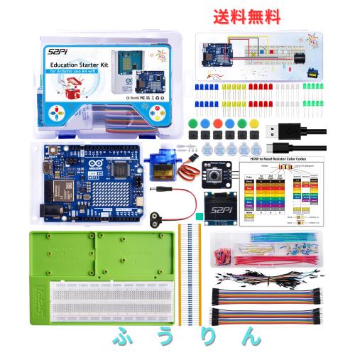 GeeekPi UNO R4 WiFi キット、プログラミング用チュートリアル付き UNO R4 WiFi ボード