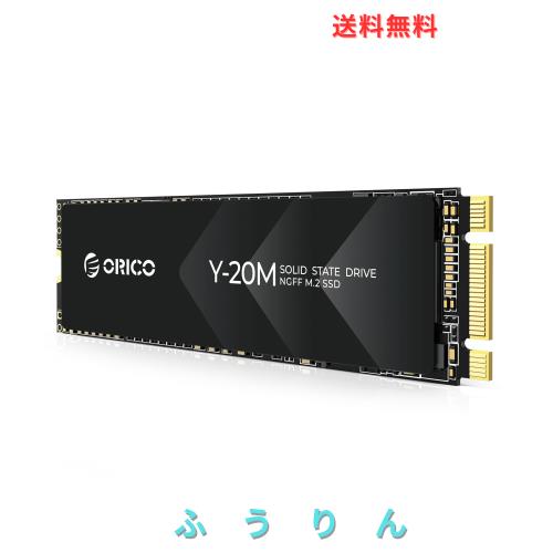ORICO Y20M M.2 SATA SSD、1TB内蔵 M.2 NGFF 2280 SSD SATA III 6.0Gb/s、最大読込：500MB/s (R:500MB/s、W:480MB/s) 高耐久 3D NAND、メ