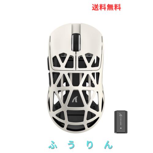 ATTACK SHARK R2 ゲーミングマウス マグネシウム合金 ワイヤレス PAW3950 8000hz 2.4G/Bluetooth/USB有線 42000DPI 45g超軽量 光学マイク