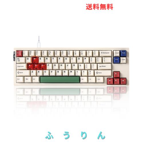 YUNZII RT68 ゲーミングキーボード ラピッドトリガー メカニカルTKL ゲーミング 磁気スイッチ RGB 有線 USB コンパクト 65%配列68キーノ