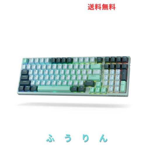 LTC Nimbleback NB981 95% ワイヤレス メカニカル キーボード、2.4G/BT/USB-C 有線 RGB 98 キー ゲーミング キーボード、3 層ダンパー、