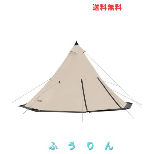 Naturehike アウトドアキャンプ用テント3-4人用マルチパーソンに適したオクタゴンピラミッドテント4シーズンファミリーテント収納バッグ