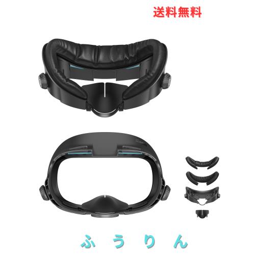 AMVR Upgraded Face Cover Pad Quest3に対応アップグレードされた冷却 フェイスクッション、フェイスカバー交換 通気性 ノブ付き 調節可