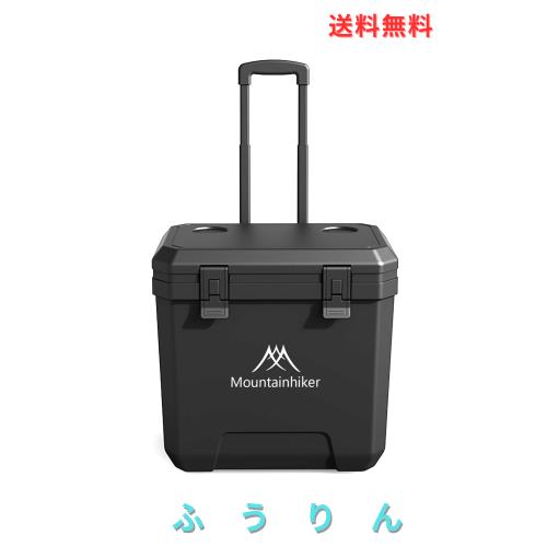 Mountainhiker 36L/38QT大容量クーラーボックス (キャスター/プルロッド付き) 多機能冷蔵庫 冷凍庫 車用冷蔵庫 保温/冷凍/鮮度保持 アウ 11,723円