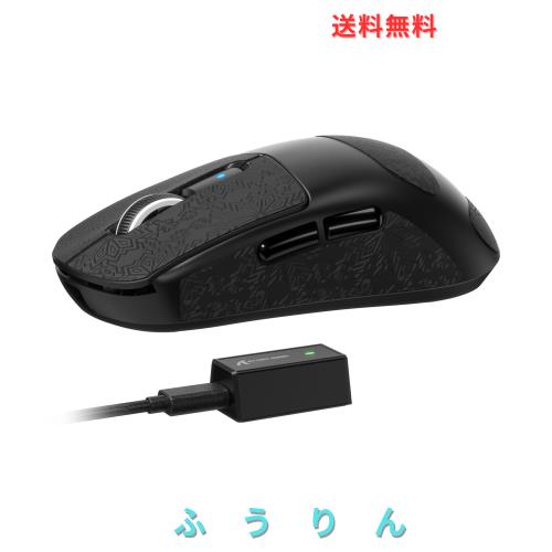 ATTACK SHARK R6 39g超軽量ゲーミングマウス、8000Hz、PixArt PAW3950MAXゲーミングセンサー、42000DPI、Nordic 52840 MCU、3モード連続