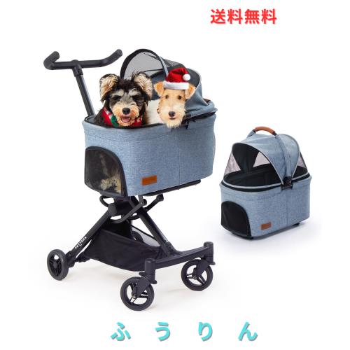 PETTENA 分離型 ペットカート 耐荷重20KG 猫 犬用カート 最新自立