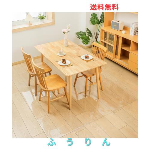 AHAZIAH PVC 透明 厚さ1.5mm 180*180cm 床保護マット 透明フロアマット チェアマット ダイニングマット 大型デスク足元マット 保護 チェ