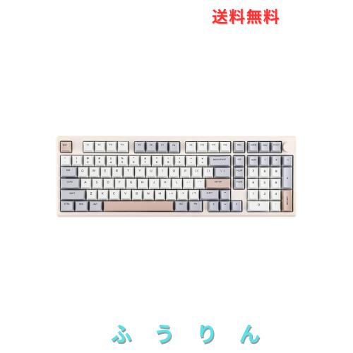 EPOMAKER Galaxy100 QMK/VIAゲーミングキーボード 8000mAhバッテリー テンキー付き1800アルミニウムメカニカルキーボード USB-C/BT5.0/2.