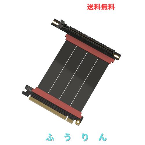 LINKUP - AVA5 PCIE 5.0 ライザーケーブル | RTX5090 RX9070 GPUに対応 | x16 128GB/s速度 | PCIe 4.0 ＆ WRX80/WRX90Eと互換性あり | ス