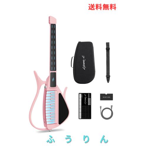Enya CYBER-G スマート弦なしギター、ポータブル多機能ギター、アプリコントロール、スマートコード伴奏、数百の楽器プリセット、初心者