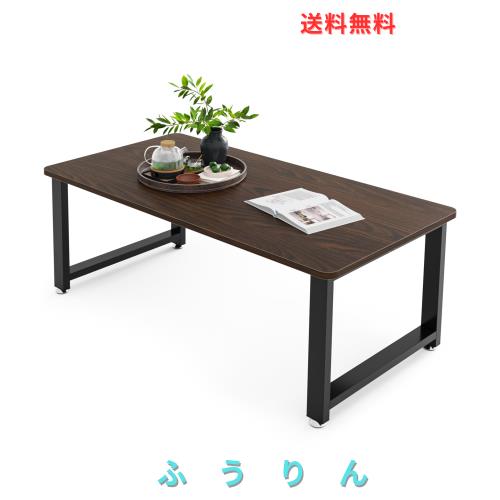 DEWEL ローテーブル 幅90cm リビング テーブル ちゃぶ台 座卓 センターテーブル コーヒーテーブル おしゃれ 木製 低い 和室 ロータイプ (