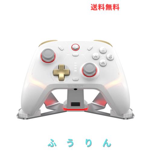 GameSir Cyclone 2 マルチプラットフォームワイヤレスコントローラー、TMR電磁ジョイスティック&ホール効果スイッチトリガー、Switch/PC