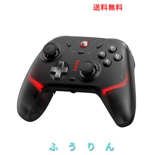 GameSir Cyclone 2 マルチプラットフォームワイヤレスコントローラー、TMR電磁ジョイスティック＆ホール効果スイッチトリガー、Switch/PC