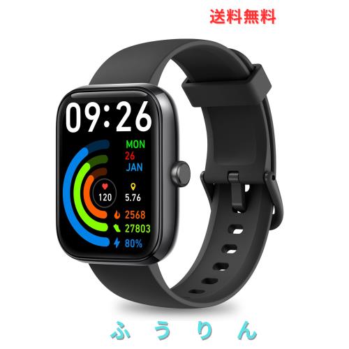 スマートウォッチ iPhone対応＆アンドロイド対応 Bluetooth5.3通話機能 LINE/X/Gmailメッセージ着信通知 Alexa音声 1.83インチ大画面 DIY