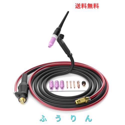 MIGVAN Lift TIGトーチ 4M 空冷式TIG溶接トーチ 150A 半自動溶接機用トーチコード WP-17FV リフト TIG溶接用 M-140/M-180に対応