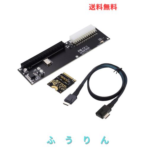chenyang Oculink SFF-8612 - PCI-E 3.0/4.0 M.2 M-Key to PCIe 3.0/4.0 X16アダプター eGPU/GPD Win Max2 外部グラフィックスカード＆SSD