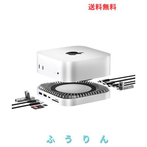 Mac Mini M4 対応ハブ RayCue USB-Cハブ 10-in-1 -NVMe SSD拡張機能搭載 HDMI 4K 60Hz USB-Cデータポート Micro/SDカードスロット USB-A(