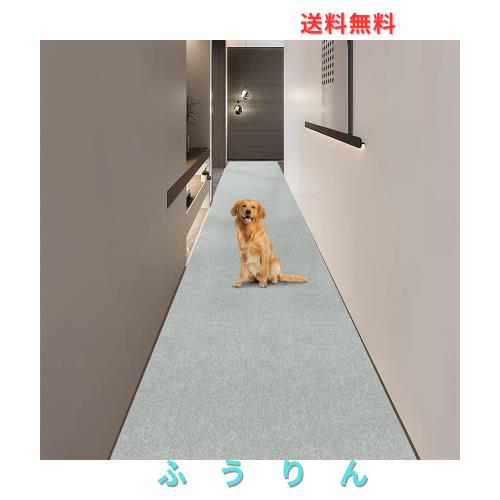 【Amazon.co.jp 限定】QIUYMI 廊下用カーペット 洗える 玄関/階段/キッチンマット 床暖房対応 800x60cm【防音/ズレない/キズ防止/滑り止