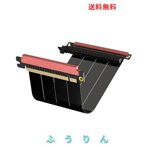 LINKUP - AVA5 PCIE 5.0 ライザーケーブル | RTX5090 RX9070 GPUに対応 | x16 128GB/s速度 | PCIe 4.0と互換性あり | Mini ITXケース用に