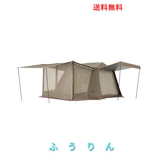 Naturehike公式ショップ ワンタッチ テント Ti Black新型素材 UPF12500+ 拡張キャノピー キャンプ ロッジ型 設営簡単 uvカット 自立式 ２