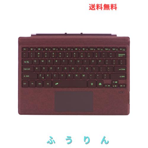 マイクロソフトの Surface Pro の世代 7+ のためのタイプ カバー 7 6 5 4 3 タッチパッドのタブレットのキーボード、7 色のバックライト