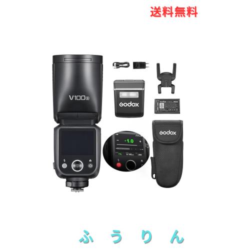 【Godox正規代理店】Godox V100S V100-S 100Ws TTL タッチスクリーン ラウンドヘッドカメラフラッシュスピードライト、Sonyカメラ用 2.4G