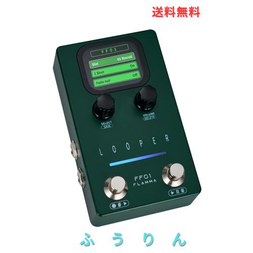 FLAMMA ルーパー ギター ペダル, FF01 ルーパーペダル ？ 40スロット, 160分ループ時間, スクリーン搭載 ステレオルーパー, エレキギター/