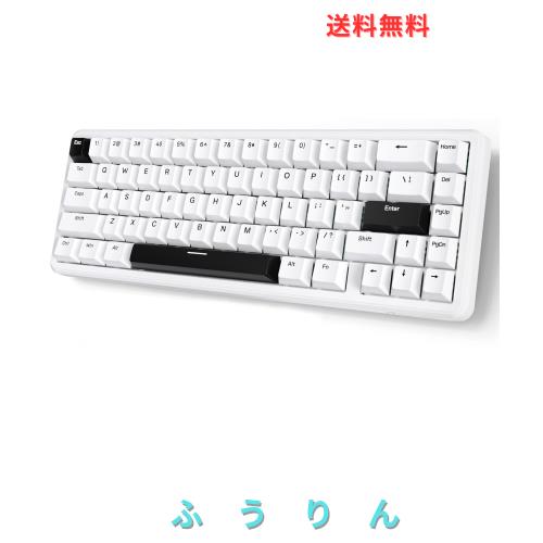 ATTACK SHARK X65 HEラピッドトリガーキーボード、磁気軸、65% 有線ゲーミング キーボード、0.01mm RT精度、0.125msレイテンシー、8Kポー