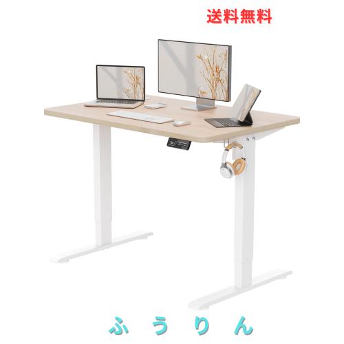 Anovara 昇降デスク 電動 昇降式デスク 電動昇降デスク 幅100cm 奥行60cm 上下昇降デスク スタンディングデスク オフィスデスク 高さメモ