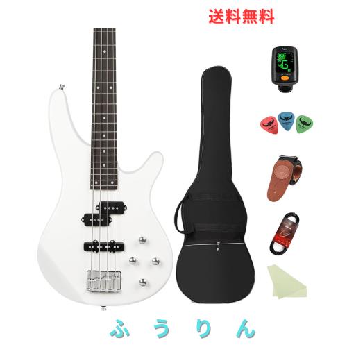 Bullfighterエレキベースセットアクセサリーセット付き、4弦bassエレキ