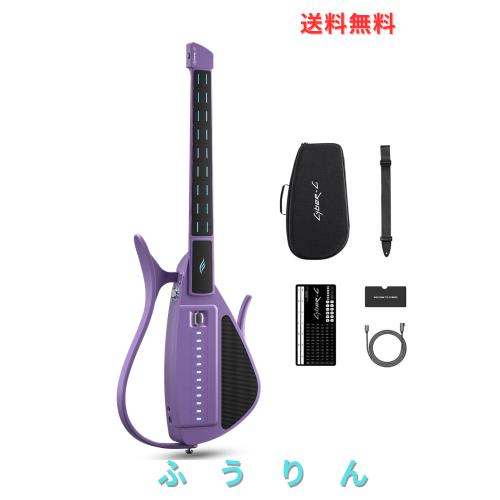 ENYA CYBER-G スマート弦なしエレキギター｜折りたたみ式 携帯可能 旅行用ギター アプリ連動コード・ルーパー＆バンドモード搭載｜内蔵ス