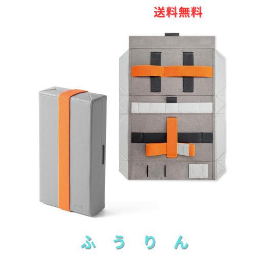 FIKLIK Origami ハート？カ？シ？ェットケース｜180°展開・1秒開閉・マク？ネット式・金属取付可｜PUホ？ート？採用・ケーフ？ル＆充電器＆SDカ