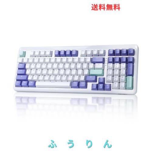 DAREU EK98PRO ゲーミングキーボード 無線 テンキー付き メカニカルキーボード 2.4Gワイヤレス/Bluetooth/有線USB接続可能 96%英語配列