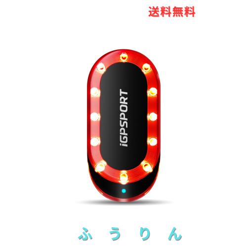 iGPSPORT SR mini 自転車後方レーダー リアビューレーダー テールライト 最大160mまで後方からの接近車両を検知 ブレーキ時ハイライト 自